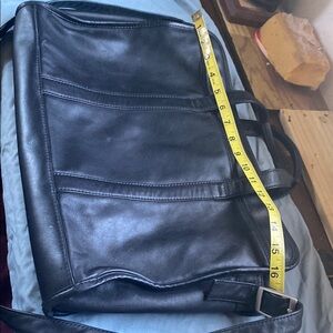 Black Leather Men's Bag